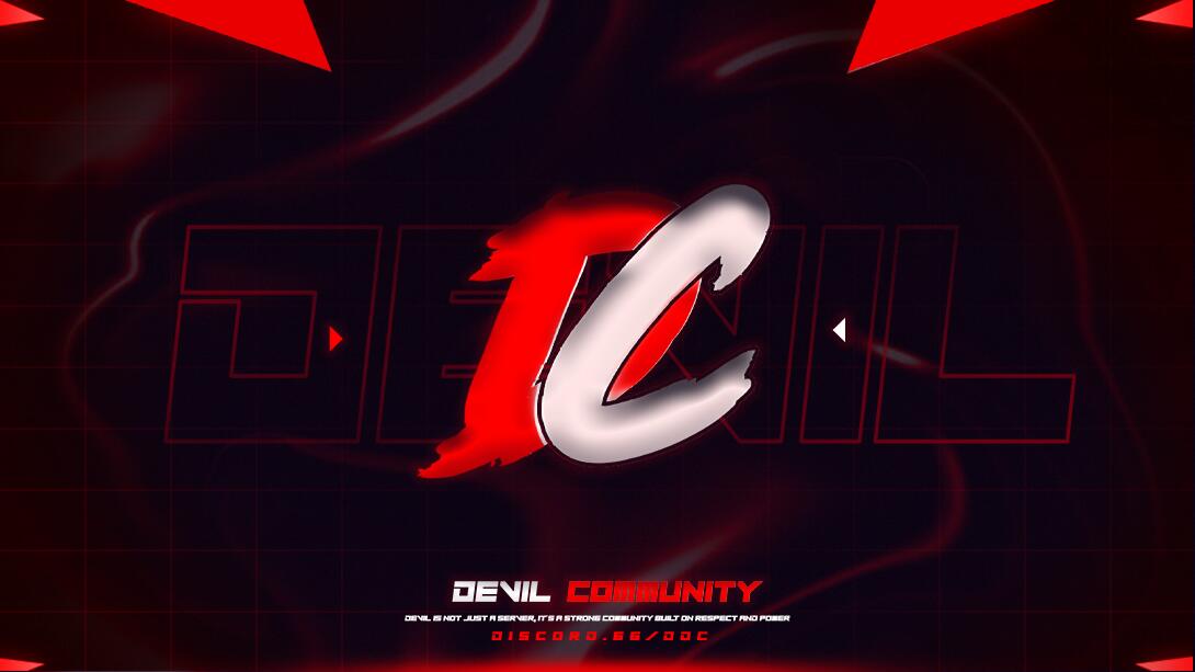 Discovery splash banner for Devil Community â„¢ Discord server