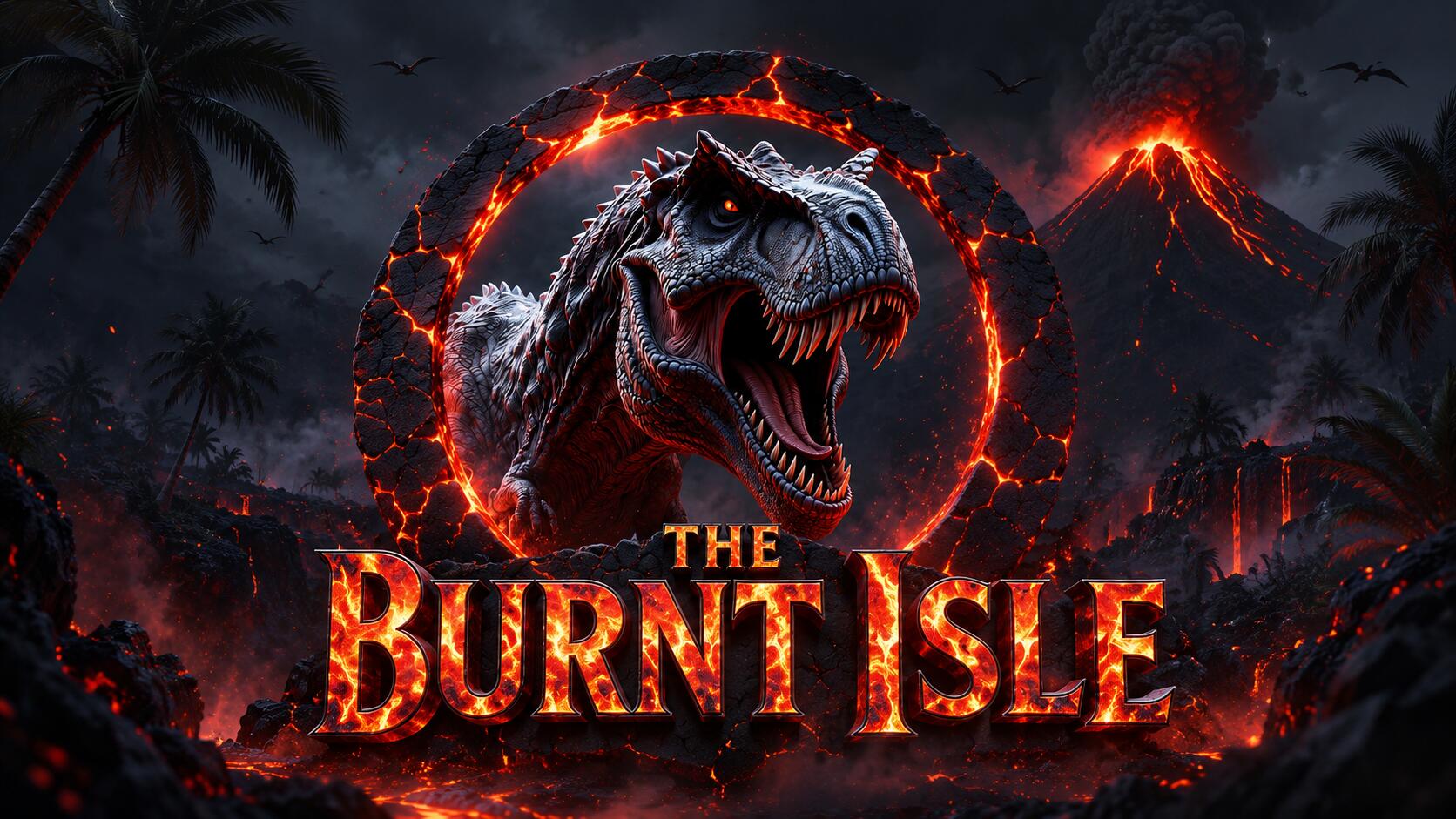 Discovery splash banner for Burnt Isle Discord server