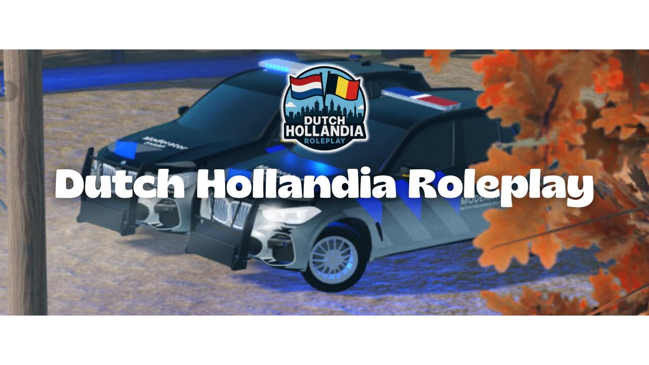 Discovery splash banner for 🎃👻 Dutch Hollandia Roleplay© Discord server