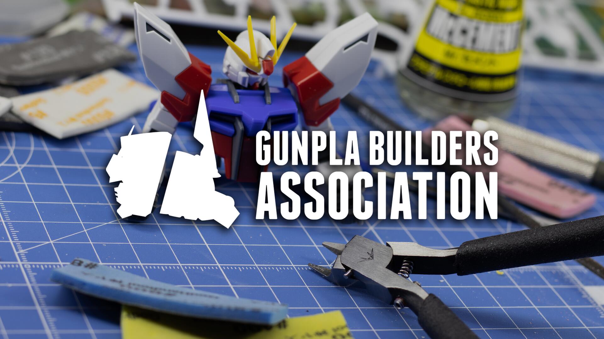 Discovery splash banner for Gunpla Builder's Association Discord server