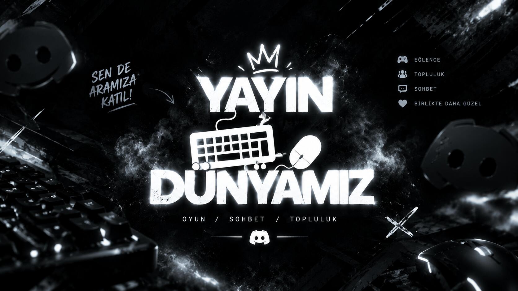 Discovery splash banner for Yayın Dünyamız #Kış Sezonu ❄ Discord server