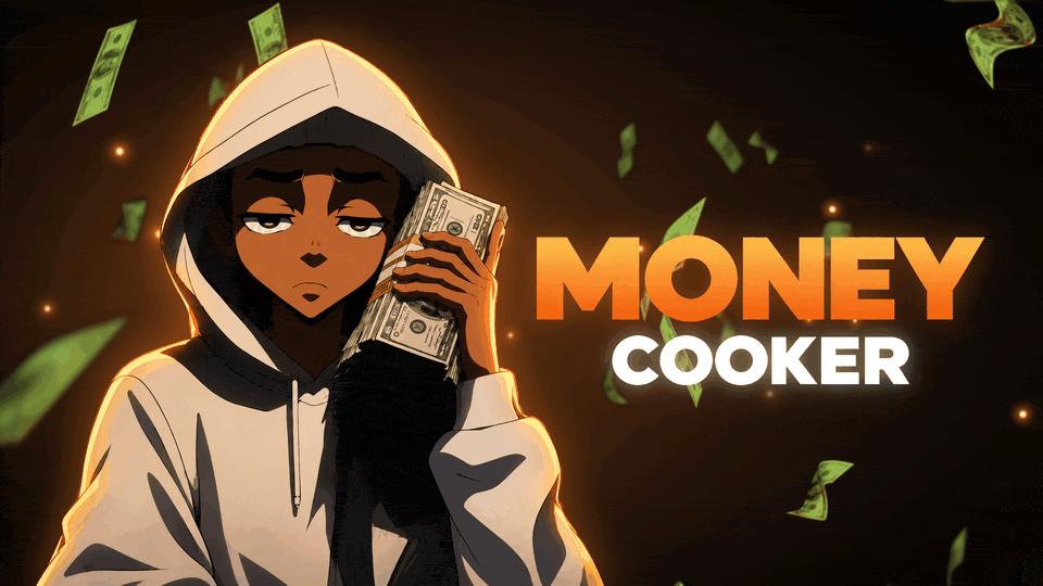 Discovery splash banner for MONEY COOKER | E-commerce Discord server