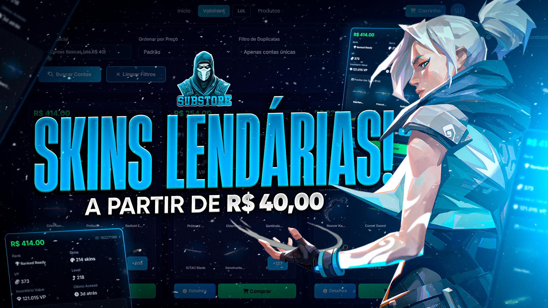 Discovery splash banner for SubStore - Rei das Full Discord server