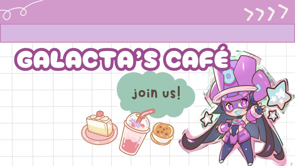 Discovery splash banner for Galacta's Café Discord server