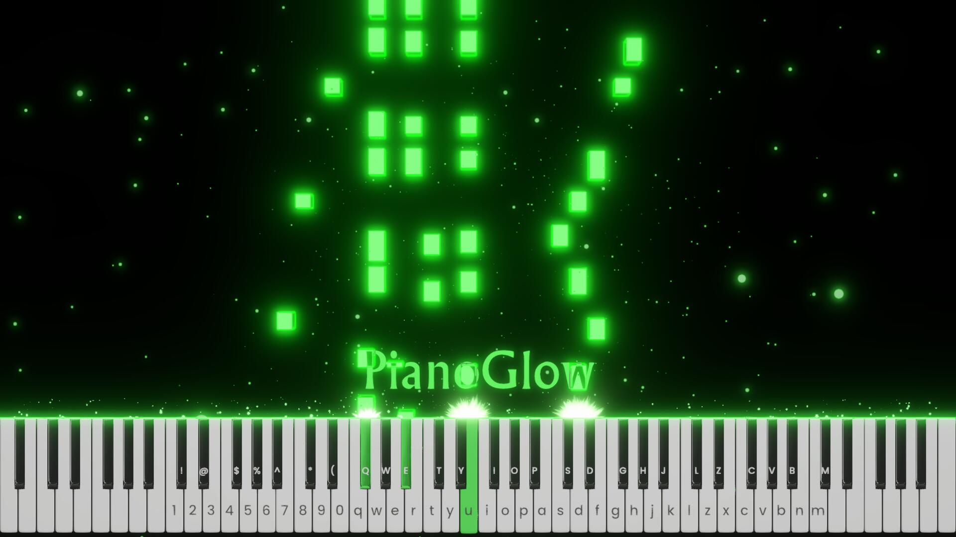 Discovery splash banner for PianoGlow Discord server