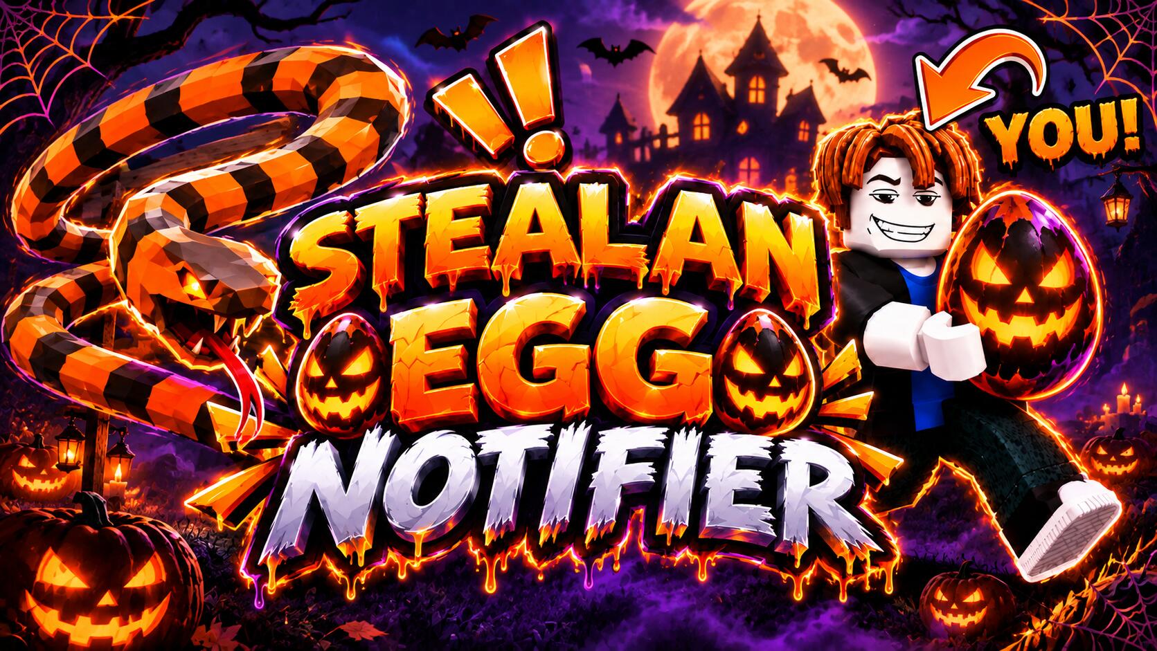 Discovery splash banner for Steal An Egg┃Egg Notifier Discord server
