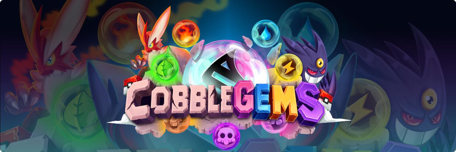 Discovery splash banner for CobbleGems Discord server