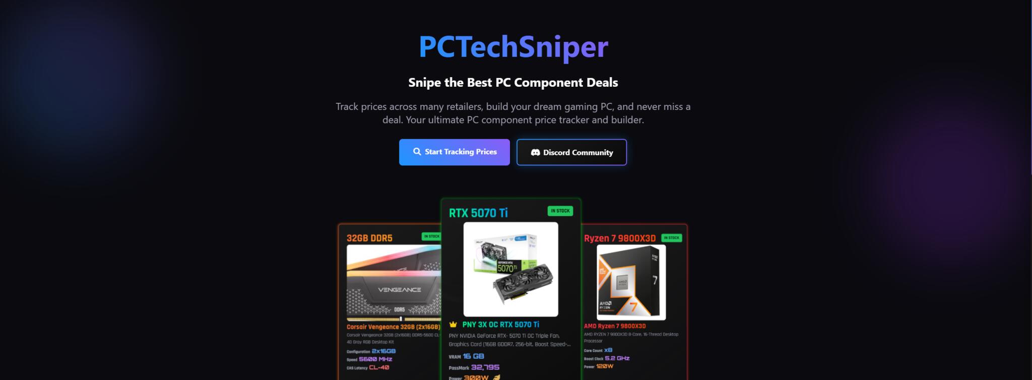 Discovery splash banner for PCTechSniper.com Discord server