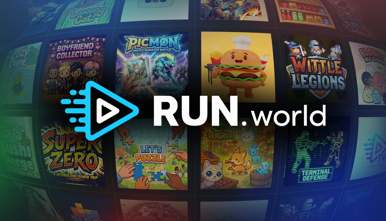 Discovery splash banner for RUN.creators Discord server
