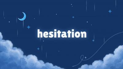 Discovery splash banner for Hesitation | Social • Anime • Chill Discord server