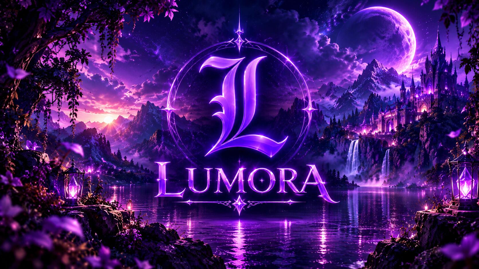 Discovery splash banner for LUMORA Discord server