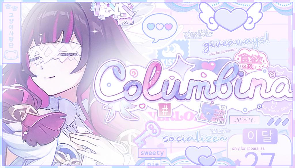 Discovery splash banner for columbinα-o-ween 🎃🪽⊹ㆍ sociαl giveαwαys αrt & more ! Discord server