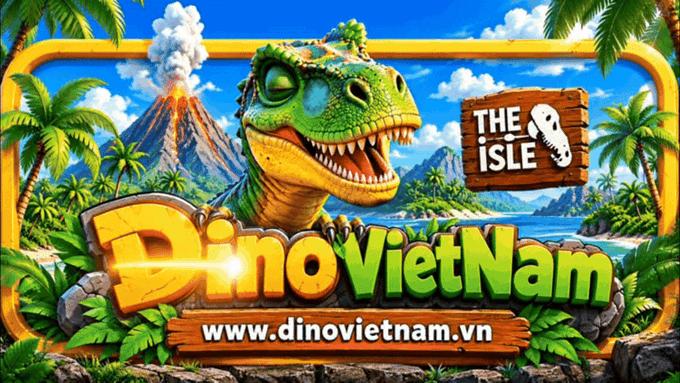 Discovery splash banner for Dino Việt Nam | The Isle Discord server