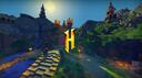Discovery splash banner for Hypixel Bedwars Discord server