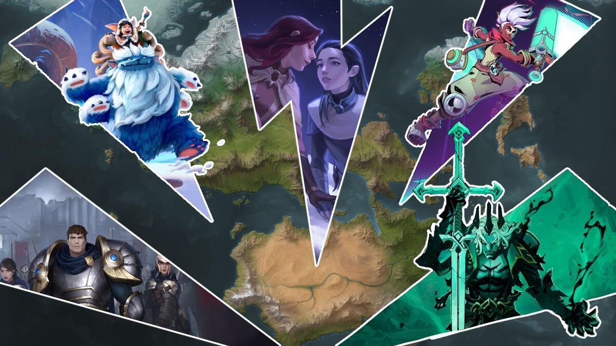 Discovery splash banner for Lore of Runeterra Discord server