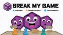 Discovery splash banner for Break My Game｜Tabletop Playtesting Discord server
