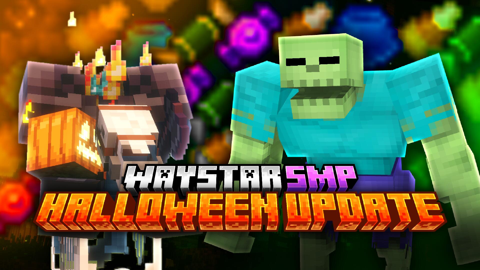 Discovery splash banner for Waystar ⭐ Minecraft SMP Server Discord server