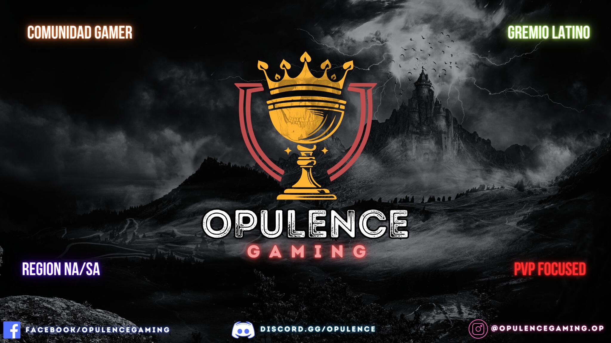 Discovery splash banner for Opulence Gaming Discord server