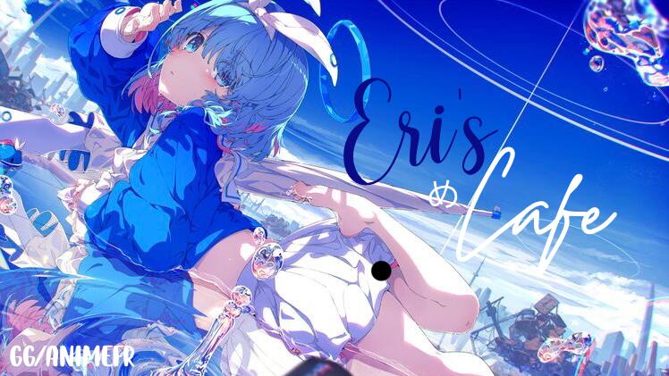 Discovery splash banner for Eri's Café め | Anime, Social, Club Discord server