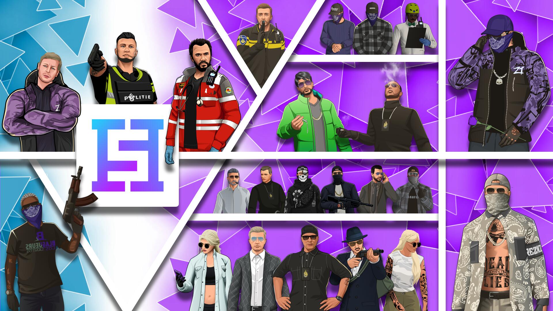 Discovery splash banner for Vijfhuizen RP Discord server