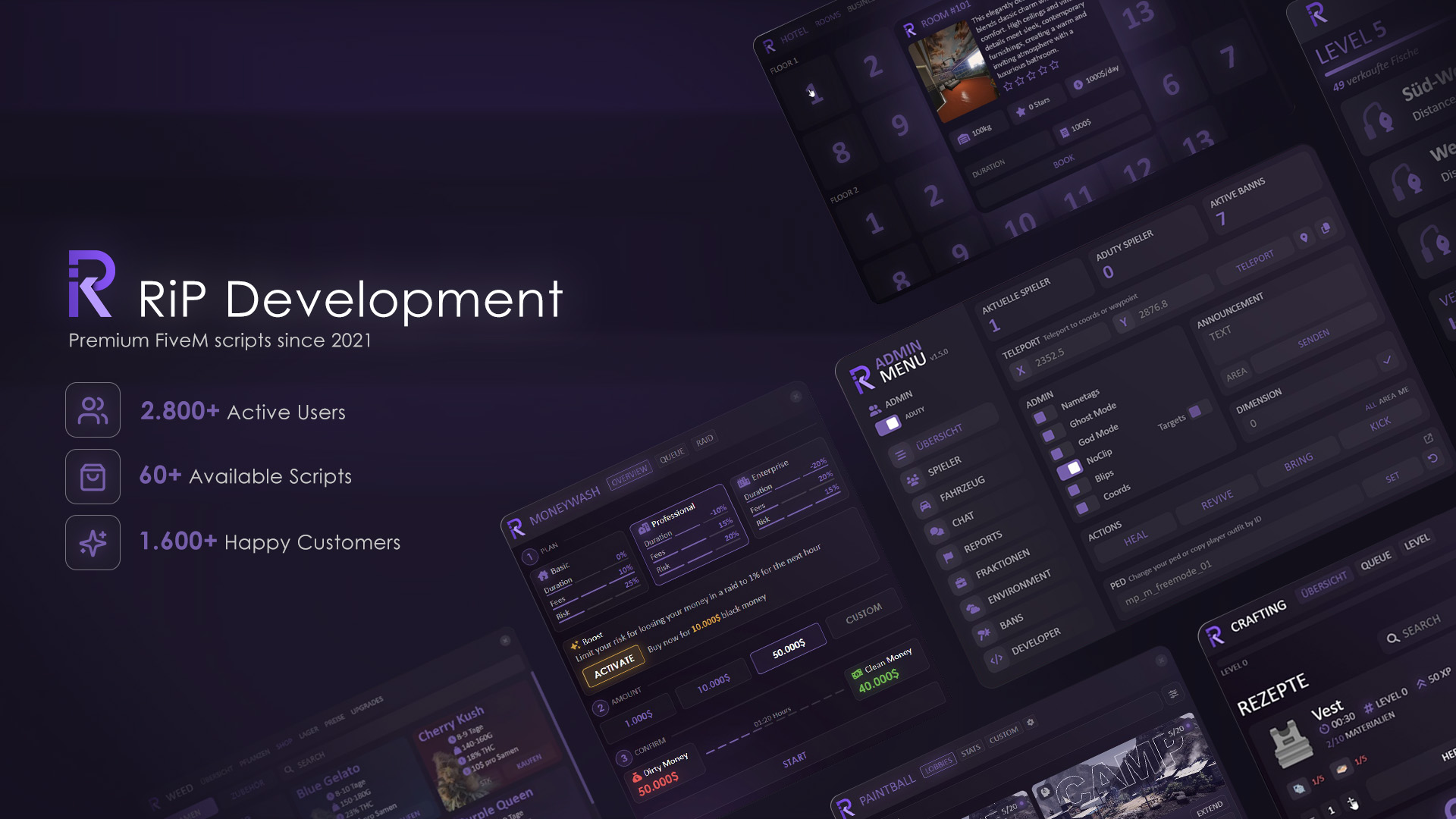 Discovery splash banner for RiP Development Discord server