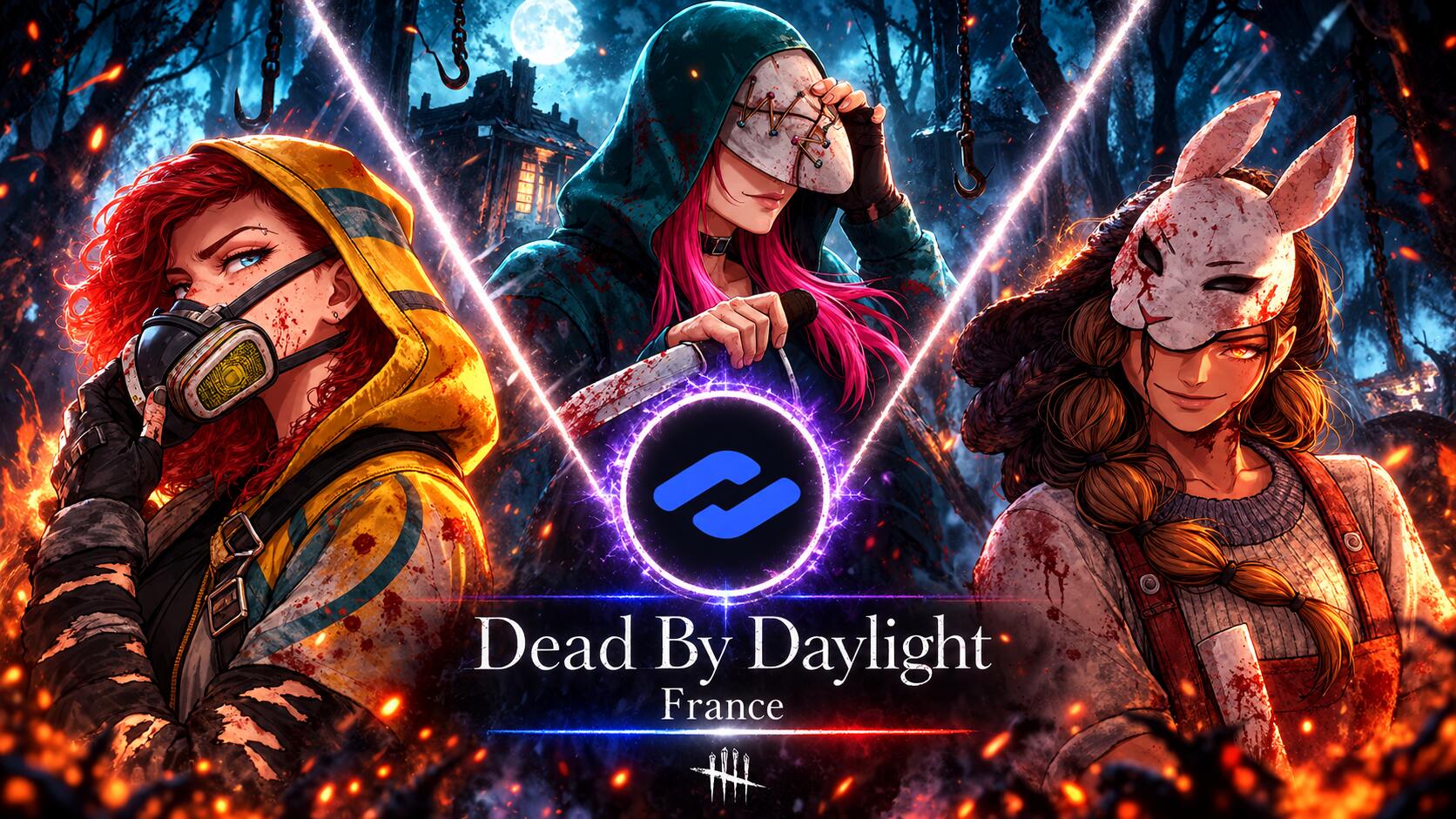 Discovery splash banner for Dead By Daylight France | DBD Discord server