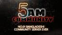Discovery splash banner for 5AM Community Discord server