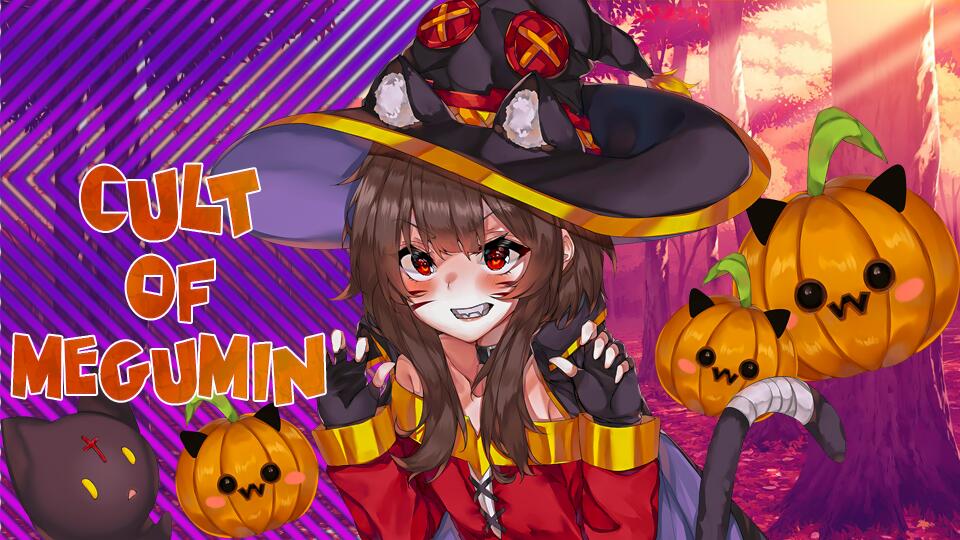 Discovery splash banner for Cult of Megumin Discord server