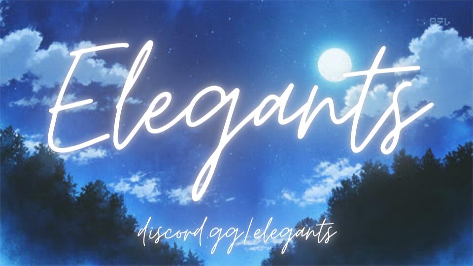 Discovery splash banner for The Elegants Discord server