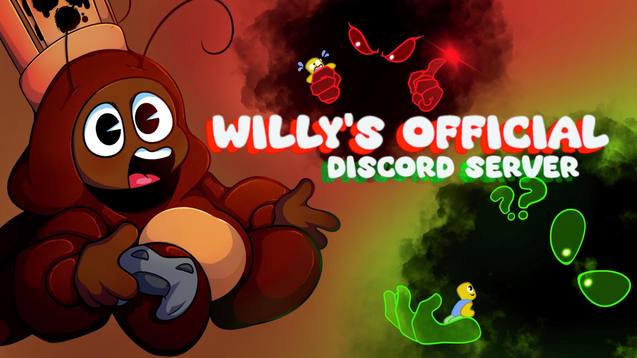 Discovery splash banner for 🎃Willy's Official Discord Server🎃 Discord server