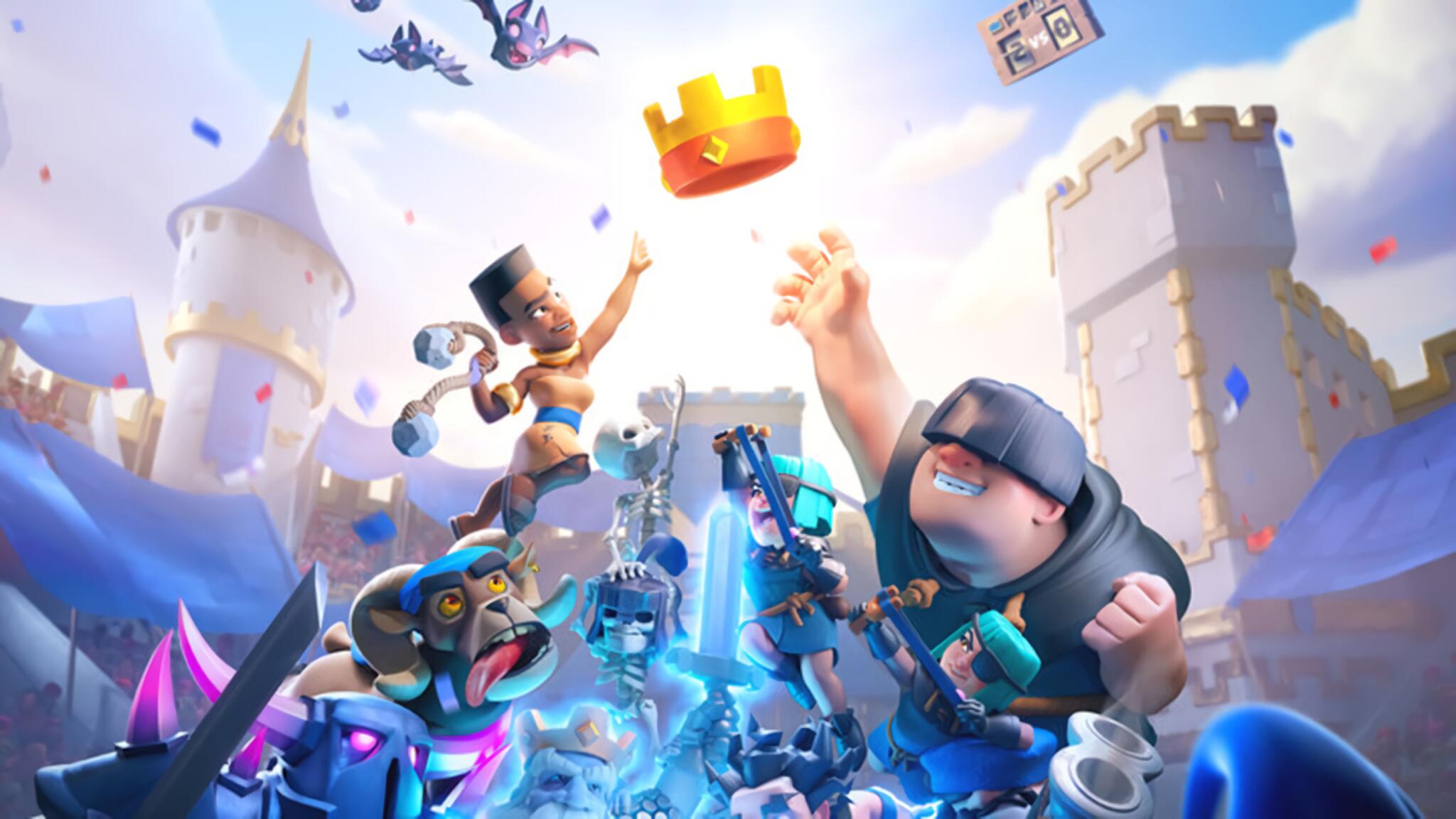 Discovery splash banner for SUPERCELL EN ESPAÑOL · Clash Royale · Clash of Clans · Brawl Stars Discord server