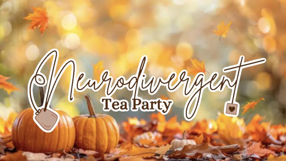 Discovery splash banner for Neurodivergent Tea Party Discord server