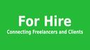 Discovery splash banner for For Hire - Hire or Get Hired! Fiverr, Upwork, Freelancer Jobs Discord server