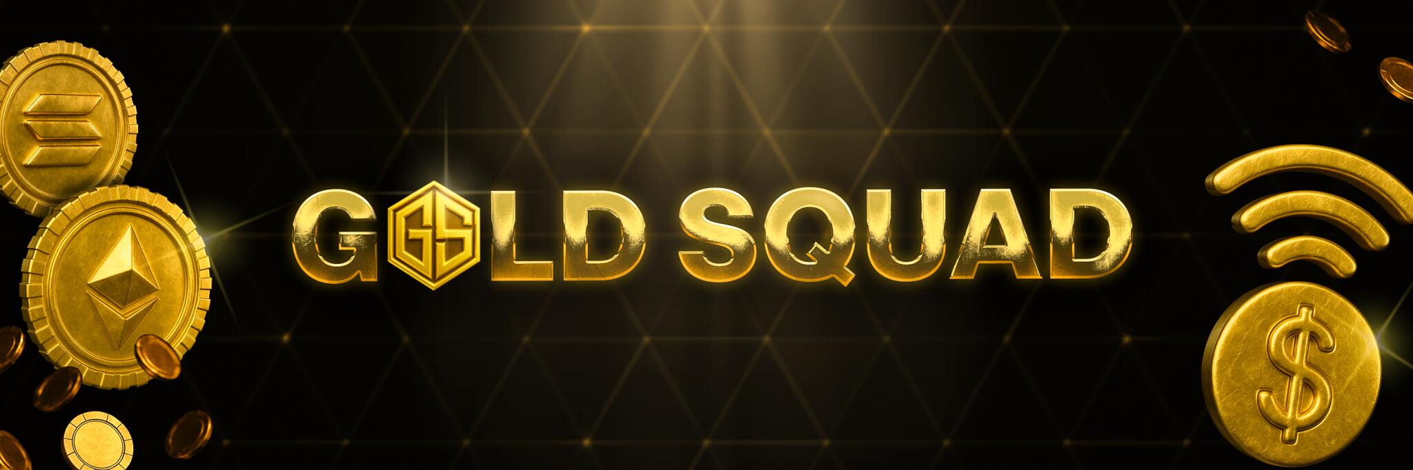 Discovery splash banner for GOLD SQUAD Discord server