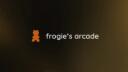 Discovery splash banner for frogie’s arcade | nowgg.fun Discord server