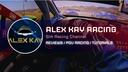 Discovery splash banner for Alex Kay Racing Community Discord server
